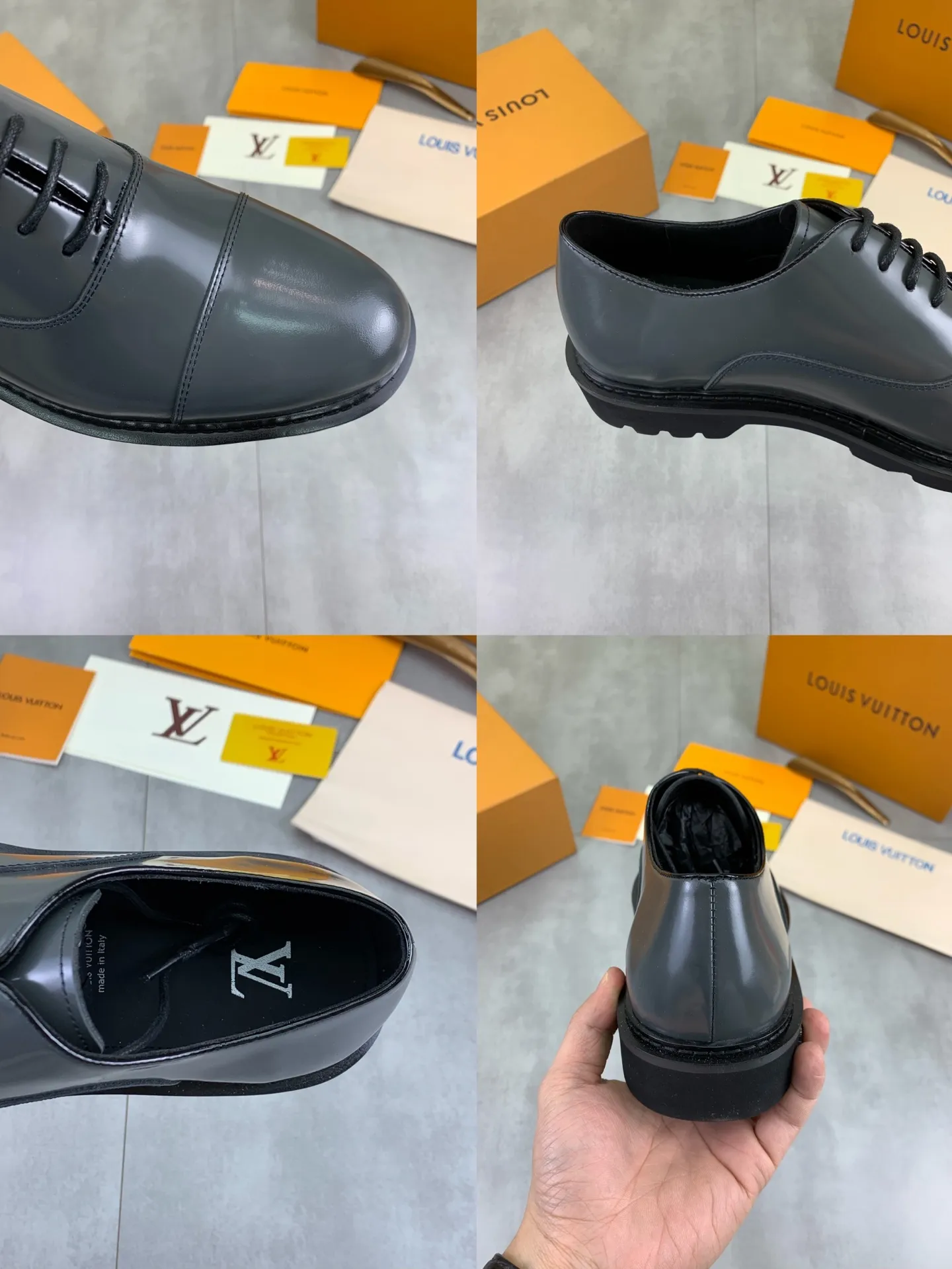 Factory price P820 💎💎💎Top version LOUIS VUITTON [Louis Vuitton] - LV men's business casual leather shoes, luxurious and noble 👞All imported original cowhide, just to create a more comfortable wearing experience, upper: original high-end calfskin➕Imported soft cowhide lining, original lightweight foam outsole✔️Color: 3️⃣colors available Size: 39-44 (38.45 46 can be customized (non-returnable)